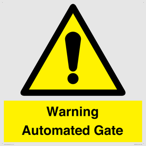 Warning Automated Gate